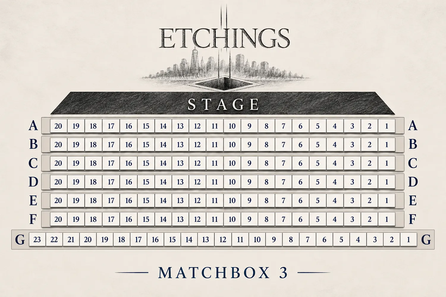 Matchbox 3 seating chart